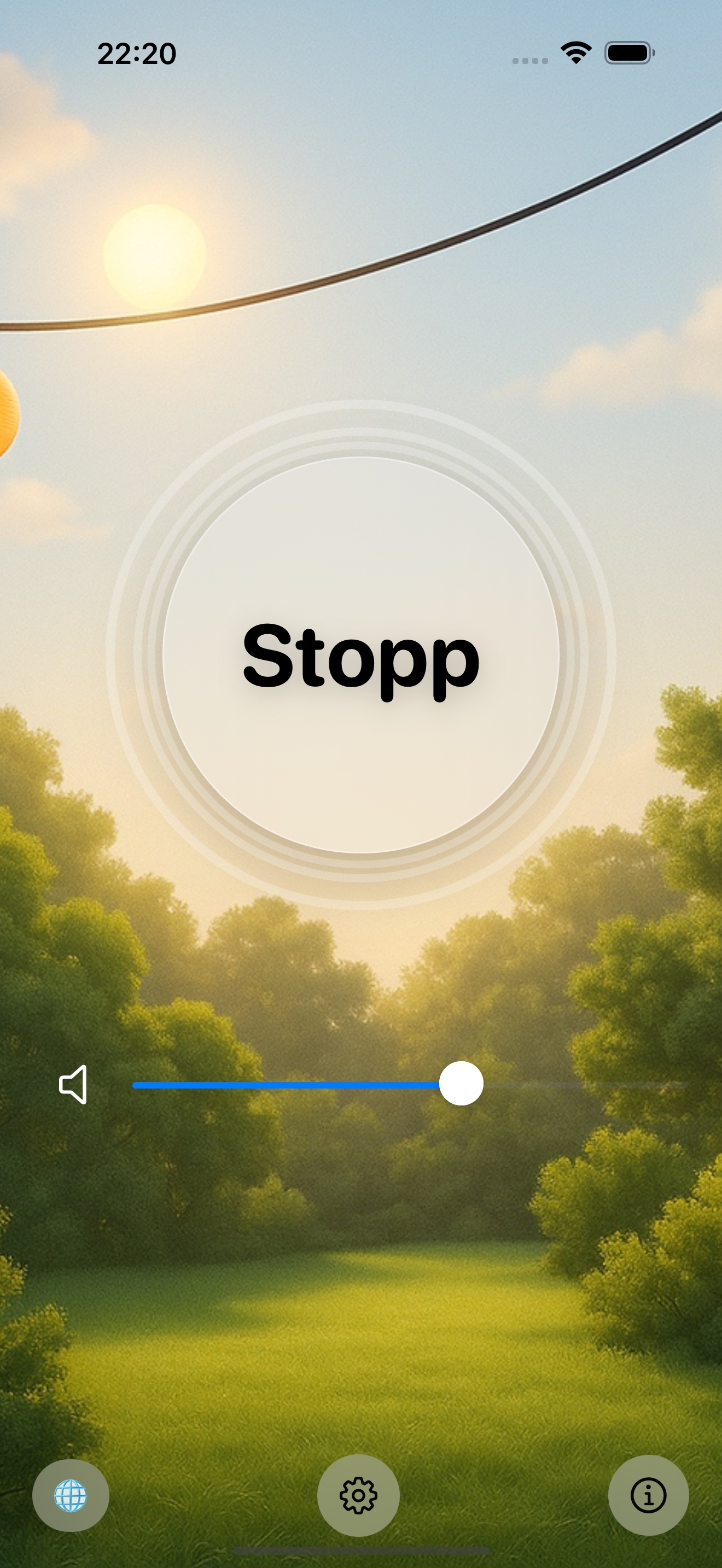 MosQuit playing screen on iPhone in light mode